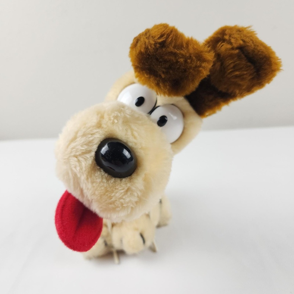 Vintage 1983 Dakin Odie Plush Garfield Dog Tongue Sticking Out